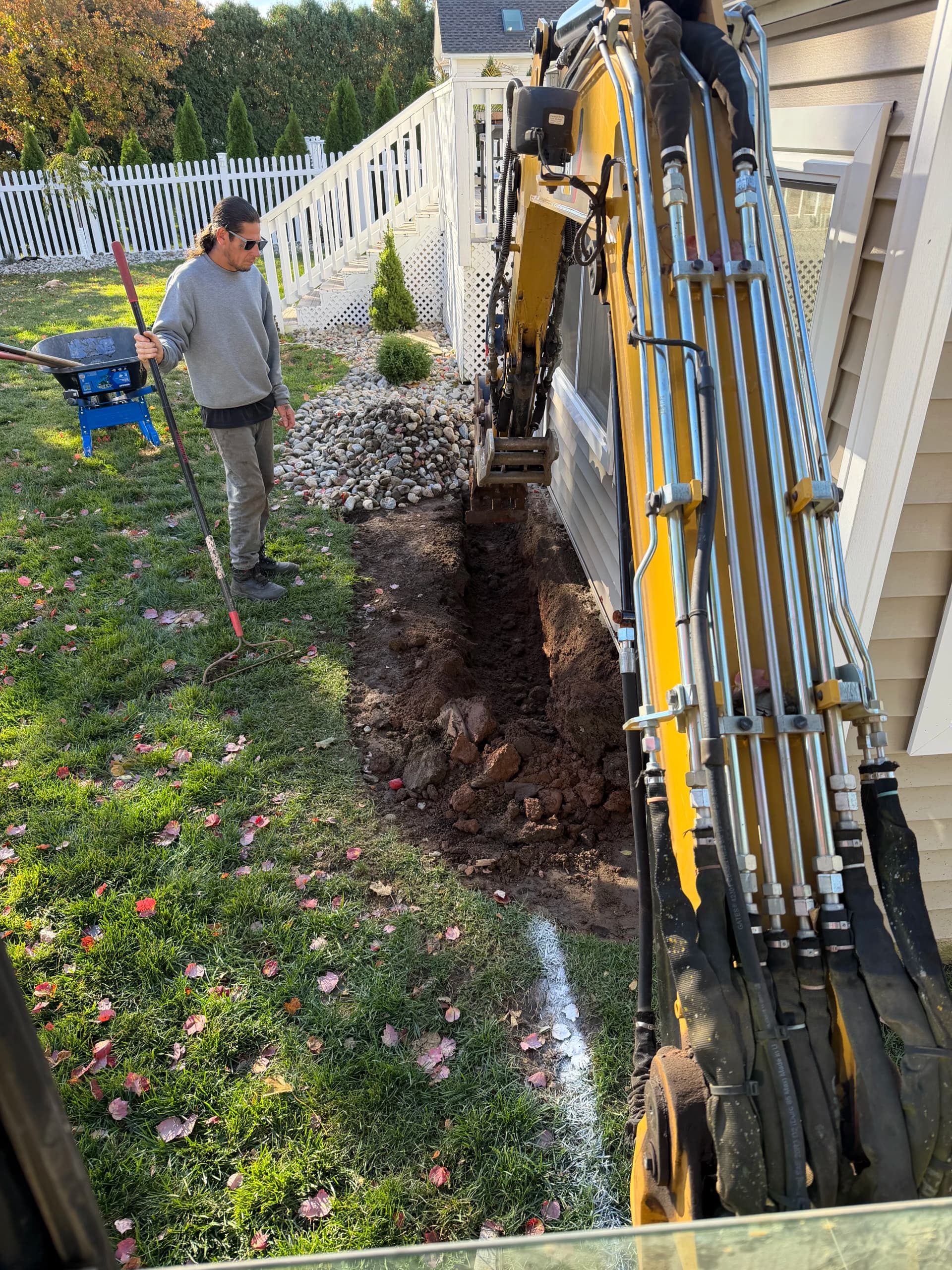 Fixing Drainage and Grading in a Tight Side Yard Access image