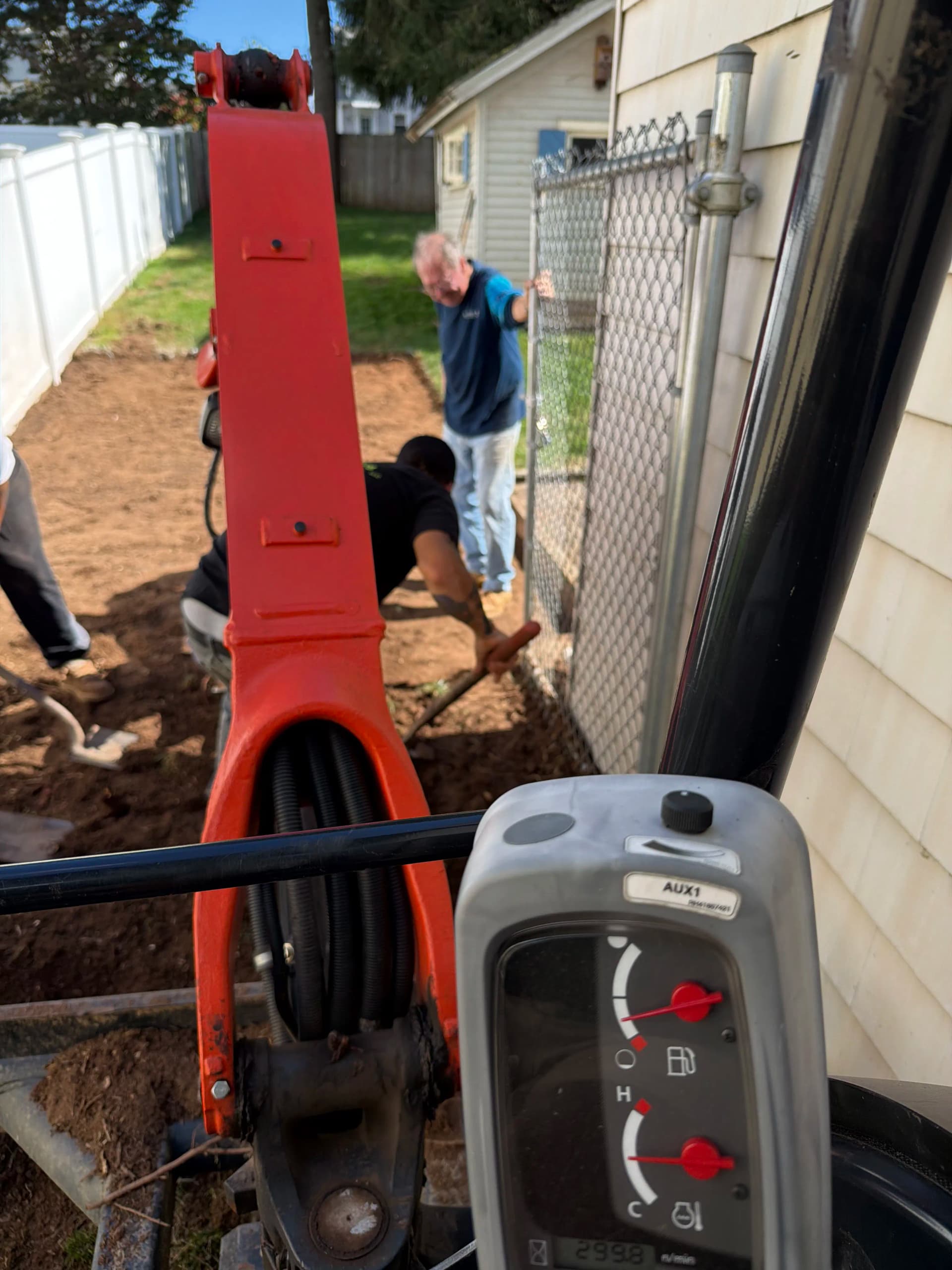 Gallery photos for Tight Access Yard Grading Done Right Before Sod Install: Image #2